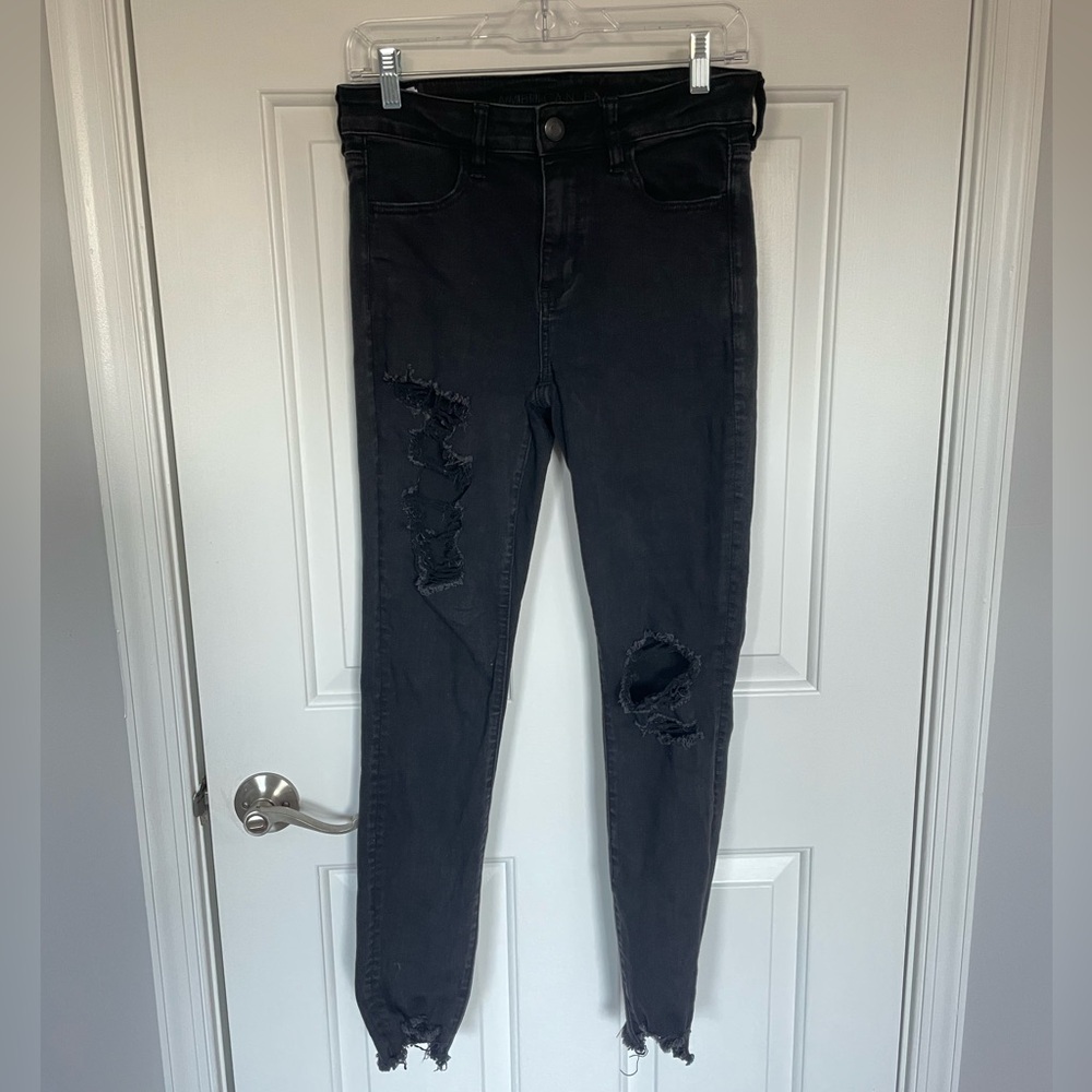 American Eagle Black Jeans Size 6
